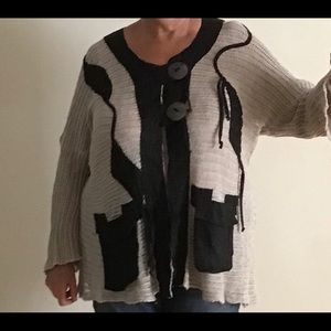 Mara Gibbucci Cardigan Size L, 100% Linen